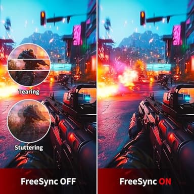 SANSUI 27 Inch WQHD 2560X1440 Curved Gaming Monitor, 180Hz MPRT 1ms Computer Monitor,HDMI2.0 * 2, DP1.2 * 2, Freesync, Curved 1500R, 5000:1 Contrast Ratio, 120% sRGB,HDR(ES-G27C1Q DP Cable Included) - Image 5