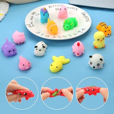 30 Pack Squishy Toys, Kawaii Squishies Party Favors for Kids 4-8 8-12 Treasure Box Toys for Classroom Birthday Xmas Gifts Goodie Bag Mini Animals Mochi Squishy Stress Relief Sensory Toys Random - Image 5