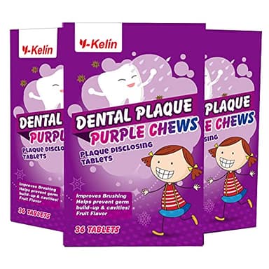 Dental Plaque Disclosing Tablets for Kids & Adults - Showing Plaque by Changing Color - Helps Teach Brushing Habits for Clean Teeth - 36 Count - Image 8