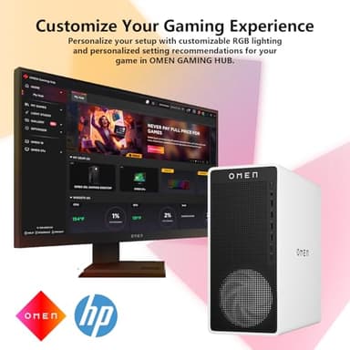 HP OMEN 16L TG03 RTX 5060 Pro Business Gaming Desktop, Intel Ultra 7 265F(Beats Intel i7-14700F), NVIDIA RTX 5060, 64GB DDR5 RAM, 4TB SSD, Workstation for Creation, Bundle Lexar SL660 512GB SSD - Image 5