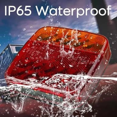 wartleves Wireless Trailer Lights Magnetic,Wireless Trailer Lights,2025 New Led Wireless Tail Lights for Trailer,Rechargeable Towing Light Kit with Powerful Suction Base for Trucks,Boat,RV,Vehicle - Image 3