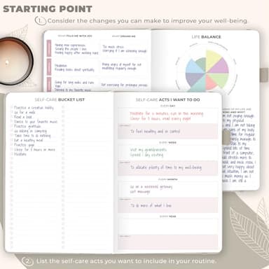Clever Fox Self-Care Journal – Daily Reflection Notebook – Mental Health & Personal Development Planner, Meditation & Mood Log, A5 (Foggy Alps) - Image 4