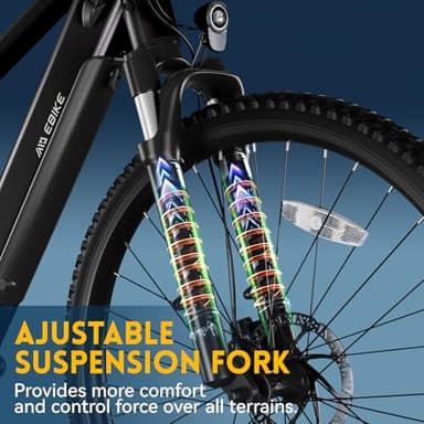 TST Electric Bike for Adults - 23MPH Lightweight Ebike, with Peak 750W Brushless Motor, 36V 300Wh Removable Built-in Battery Bike, Range Up to 50Miles, 26" Tire Step Over Electric Bike for Commuter - Image 5
