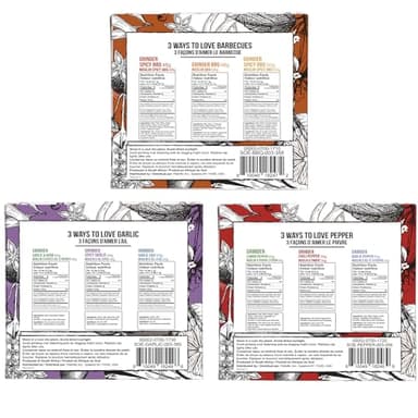 Soeos Spice Seasoning Set of 9 with Integrated Grinders, Individual Spice Grinder, Pure and Fresh Perfect for BBQ Seasoning Gift Set, Grilling Spice, Pepper Grinder,colorful - Image 3