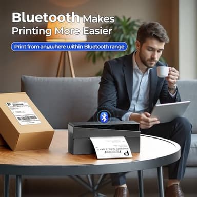 Omezizy Bluetooth Shipping Label Printer 4x6, 249BT Thermal Label Printer 4x6 for Small Business, Shipping Packages, Office, Home, Compatible with Android iPhone iPad Windows macOS Tiktok USPS Etsy - Image 6
