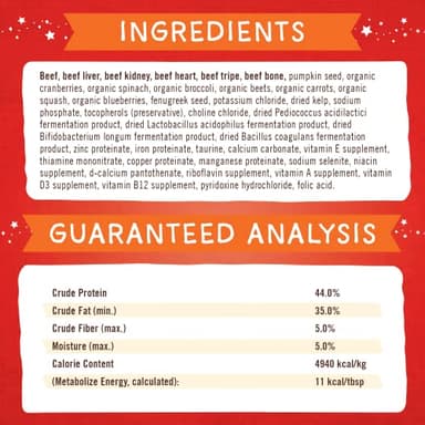 Stella & Chewy's Freeze-Dried Raw Marie’s Magical Dinner Dust - - Premium Beef Dog Food Topper with Organic Fruits & Vegetables - Perfect for Picky Eaters - 7oz - Image 3