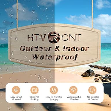 HTVRONT Leopard Pattern Permanent Vinyl, 12" x 5 FT, Easy to Cut & Weed, Waterproof & Durable, Leopard Print - Image 3