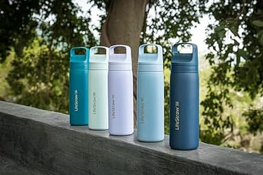 LifeStraw Go Series – Insulated Stainless Steel Water Filter Bottle for Travel and Everyday Use, Removes Bacteria, Parasites and Microplastics, Improves Taste, 18oz Laguna Teal - Image 7