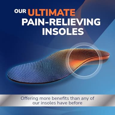 Dr. Scholl’s Advanced Pain Relief Insoles for Men Women, Heavy Duty Orthotics Inserts for Work Shoes & Boots, Plantar Fasciitis & Arch Support, Flat Feet, Shock-Absorbing, Supports up to 340 lbs - Image 2