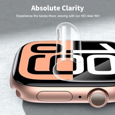 LK 6 Pack for Apple Watch Series 11/ Series 10 Screen Protector 42mm - Anti-Scratch, Self-Healing Soft TPU Screen Protector for Apple Watch 42mm, Bubble Free, HD Transparent, Touch Sensitive - Image 6