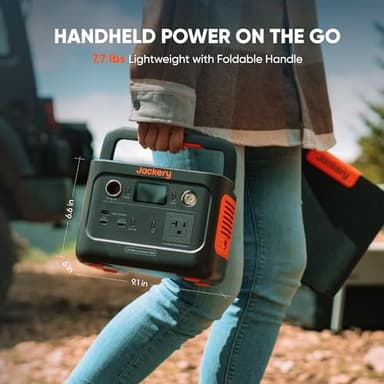 Jackery Solar Generator 240 v2 and 40W Mini Solar Panel, 256Wh LiFePO4 Battery, 300W AC & 100W USB-C Output, Ultra Fast Solar Charging for Outdoors, Camping, Travel & Emergencies (Renewed) - Image 2