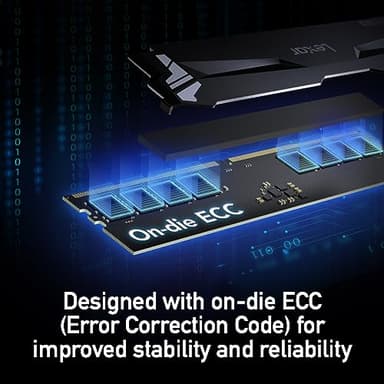 Lexar 32GB (2x16GB) ARES RGB DDR5 RAM 6800MT/s CL34 1.4V Desktop Memory - Intel XMP 3.0 & AMD Expo Compatible, Black (LD5U16G68C34LA-RGD) - Image 5