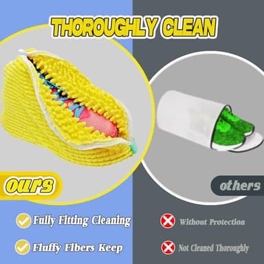Shoes Washing Bag for Washing Machine, Reusable Laundry Shoe Bag For Washer And Dryer, Shoe Cleaning Washing Bag for All Shoe Types And Sizes (4 PCS - Yellow) - Image 5