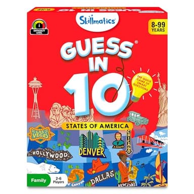 Skillmatics Guess in 10 States of America, Educational Travel Toys for Boys, Girls, and Kids Who Love Card Games, Board Games, Geography and History, Gifts for Ages 8, 9, 10 and Up - Image 1
