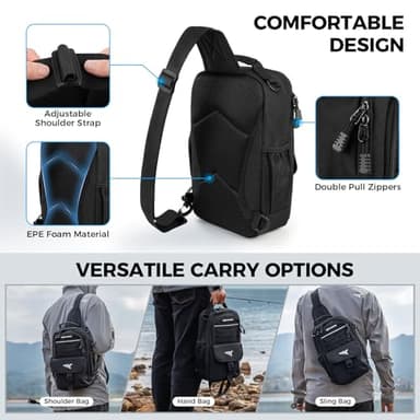 KastKing Everyday Essential Fishing Sling Bag & Tool Set, Fishing Scale & 3500-Tackle Box Waterproof, 7" Fishing Pliers, Lip Gripper - Fishing Gear and Gift for Men - Image 8