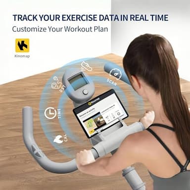 Exercise Bike Stationary Bikes for Home, Adjustable Magnetic Resistance & Comfortable Seat Workout Bike, Quiet Indoor Cycling Bike with Digital Monitor, Phone Holder, 300LB Capacity of Cardio Workout - Image 2