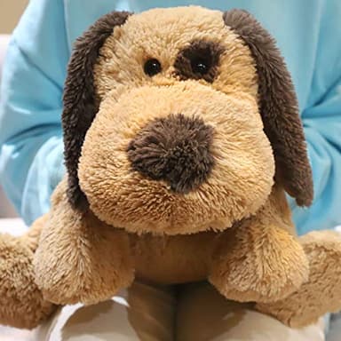 WEIGEDU Floppy Stuffed Dog Puppy Plush Toy, Huggable Beagle Labrador Retriever Stuffed Animal Dogs for Kids Girls Boys Baby Birthday Gift, 20 inch, Brown - Image 5