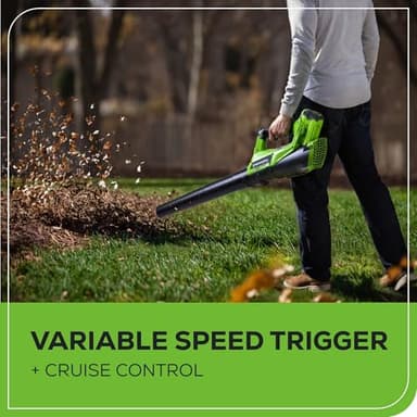 Greenworks 40V Lawn Care Combo Kit, Trimmer & Blower for Edging & Leaf Cleanup, 2.0Ah Battery & Charger (Gas-Free Yard Duo) - Image 5