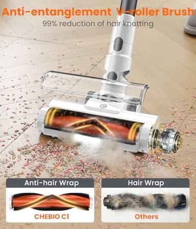 Cordless Vacuum Cleaner, 30Kpa Vacuum Cleaners for Home, Max 50 Mins Runtime, Anti-Tangled Stick Vacuum, Lightweight Vacuum for Carpet, Hard Floor - Image 3