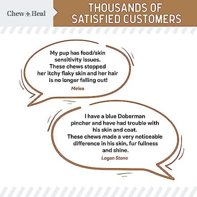 Omega for Dogs - 180 Delicious Soft Chews - Salmon Oil Treats for Skin and Coat, Itch Relief - Fish Oil Blend of Essential Fatty Acids, Omega 3, 6, and 9, and Vitamins - Peanut Butter Flavor - Image 4