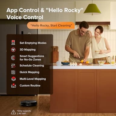 roborock Qrevo Slim Robot Vacuum and Mop Combo, 8.2cm Ultra-Slim, 3D Sensing Tech, Advanced Obstacle Recognition, 11,000Pa Suction, FlexiArm Side Brush & Mop, Auto Mop Washing & Drying, Self-Emptying - Image 8