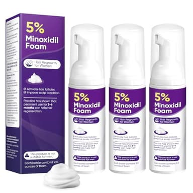 5% Minoxidil Foam for Women Hair Growth Foam Suitable for Hair Thinning Receding Hairline and Hair Loss - Image 1