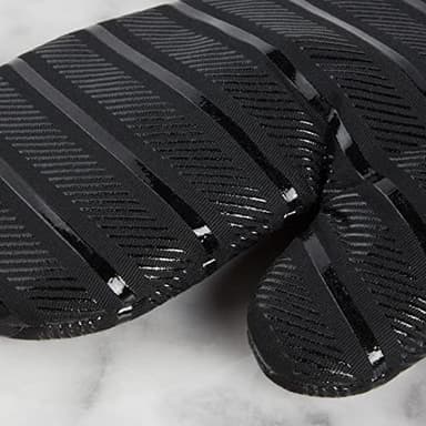 KITCHENAID Albany Oven Mitt 2-Pack Set, Matte Black, 7"x13" - Image 4