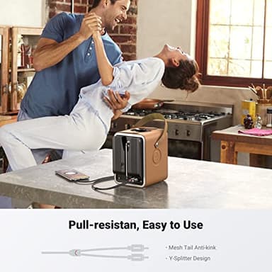 UGREEN 3.5mm to RCA Cable, 6.6FT RCA Male to Aux Audio Adapter HiFi Sound Headphone Jack Adapter Metal Shell Y Splitter Auxiliary Cord 1/8 Connector for Phone Speaker MP3 Tablet HDTV - Image 4