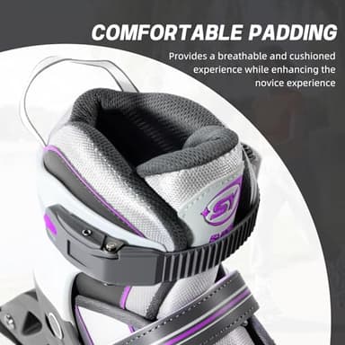 SUPER YOUNGSTER Women's Adjustable Inline Skate, Roller Skates Blades for Female Adults - Image 5