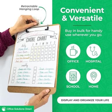 Clipboards (Set of 30) Letter Size Clipboard, Low Profile Clip, Classroom Supplies - Image 6