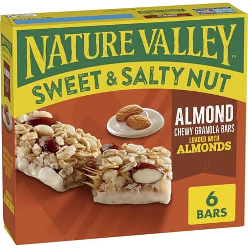 Nature Valley Granola Bars, Sweet and Salty Nut, Almond, 6 Bars, 7.2 OZ (Pack of 8) - Image 1