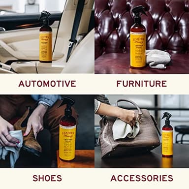 Leather Honey Leather Cleaner Spray: UV Protectant, Non-Toxic & Made in the USA Since 1968. Cleans & Protects Leather, Faux & Vinyl - Couches, Car Seats, Purses, Shoes, Bags & Tack. Safe for Any Color - Image 2