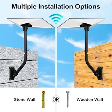 BriteZen Starlink Gen 3 Mount Adjustable for V3 Starlink Dish Standard, Wall/Roof/Pole Mount with Aluminum Thickened Adapter for Star Links Internet Kit Complete Accessories - Image 5