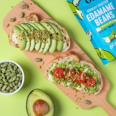 The Only Bean - Crunchy Roasted Edamame Beans (Sea Salt) - Keto Snacks (2g Net) - High Protein Healthy Snacks (14g Protein) - Low Carb, Gluten-Free Snack, Vegan Food - 4 oz (3 Pack) - Image 6