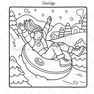 Girl Moments: Coloring Book for Adults and Teens Featuring Cute Cozy Daily Activities for Relaxation (Cozy Spaces Coloring) - Image 7