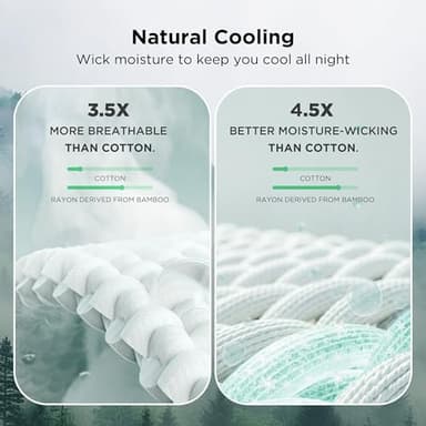 Bedsure Cooling Cotton Waffle Queen Size Blanket -Lightweight Breathable Blanket of Rayon Derived from Bamboo for Hot Sleepers, Luxury Throws for Bed, Couch and Sofa, Light Brown, 90x90 Inches - Image 4