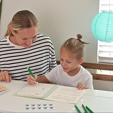 LUCKFUTURE Grooved Handwriting Book Practice, Magic Copybooks for Kids Reusable Handwriting Practice Set, Preschool Calligraphy Workbook with a Storage Bag for Easy Use - Image 2