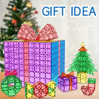 Magnetic Tiles Toddler Building Blocks Toys, Magnet Montessori Kids Toys for 3+ Year Old Boys and Girls, Preschool Learning Sensory STEM Education Gift Games, Birthday Gifts Idea for Kids Toddlers. - Image 7
