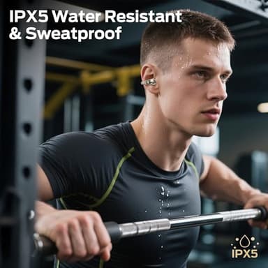 Monster Open Ear AC228 Wireless Headphones, Clip-On Earbuds, Adaptive Comfort, Immersive Audio, Bluetooth 6.0 Open Ear Earbuds with ENC Clear Call, 30H Playtime, IPX5 Water Resistant for Sport, White - Image 7
