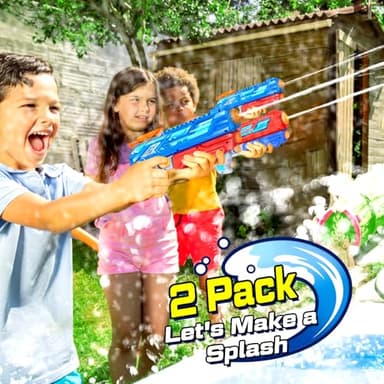 RONSTONE Water Guns for Kids, Small Water Pistol Squirt Guns Water Blaster Toys for 3 Years Old and up Boys Girls Adults, High-Pressure Summer Outdoor Pool Beach Fun, 4-Pack Pump Action Water Gun - Image 5
