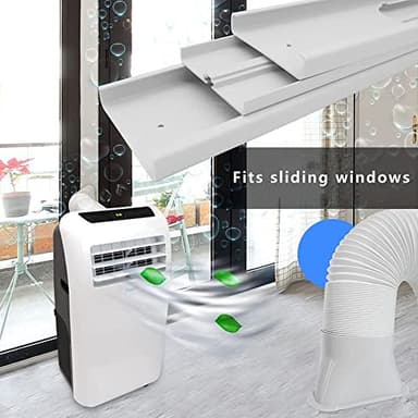 LEZIFU Portable Air Conditioner Kit with Hose, Adjustable Window Seal with 5.9 Inch Diameter 59" Length Hose for Vertical/Horizontal Window - Image 8