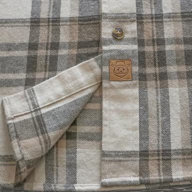 Dubinik® Mens Flannel Shirts Long Sleeve Flannel Shirt for Men Casual Button Down Brushed 100% Cotton Shirt - Image 3