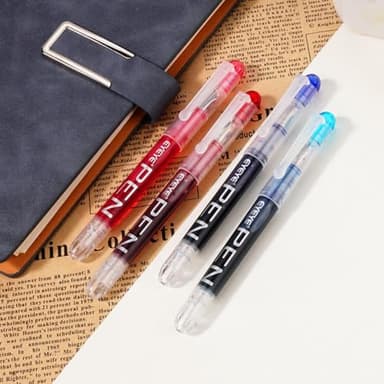EYEYE Disposable Fountain Pens, 8 Pack Multicolor Fine Point Fountain Pens for Writing, Stainless Steel Nib, Smooth Writing for Journaling, Drafting, Sketching, Doodling & Gifts - Image 8