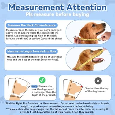 WinWeal Soft Dog Cone for Dogs After Surgery, Breathable Pet Recovery Collar for Large Medium Dogs, Adjustable Dog Cone Collar, Elizabethan Collar (L, Black) - Image 3