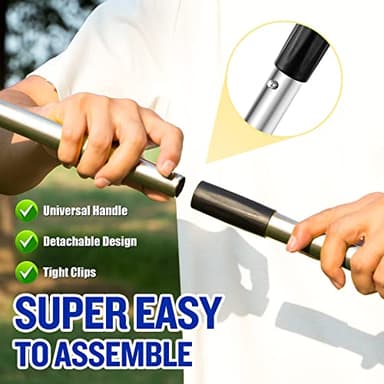 Dog Pooper Scooper,Tray and Spade Set Poop Scooper for Dogs, Adjustable Long Handle Metal Pooper Scooper with Bin for Pet Waste Removal, No Bending Clean Up for Medium and Large Dogs - Image 3