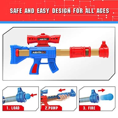 YEEBAY Shooting Game Toy for Age 6, 7, 8,9,10+ Years Old Kids, Boys - 2pk Air Guns & Shooting Target & 24 Foam Balls - Ideal Gift - Compatible with Toy Guns - Image 2