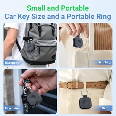 Temdan Portable Wireless Charger for Apple Watch Magnetic iwatch Charger 1200mah Power Bank Camping Travel Essentials Watch Charger for Series 10/9/8/7/6/Se/5/4/3/2/1/Ultra/Ultra 2-Black - Image 6