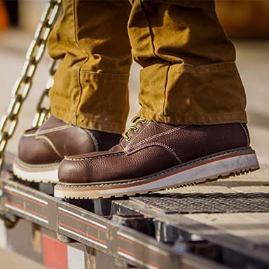 HISEA NINGO Steel Toe Work Boots for Men,6” Mens Work Boots Industrial & Construction Water Resistant Slip Resistant Boot,Composite Toe Safety Shoes Size 9 - Image 6