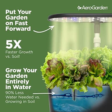 AeroGarden Bounty Basic - Indoor Garden with LED Grow Light, Black - Image 6