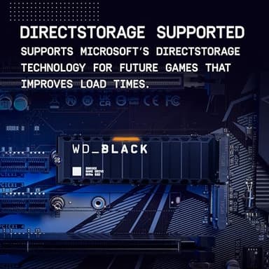 WD_BLACK 8TB SN850X NVMe Internal Gaming Solid State Drive with Heatsink - Works with PlayStation 5, Gen4 PCIe, M.2 2280, Up to 7,200 MB/s - WDS800T2XHE - Image 5